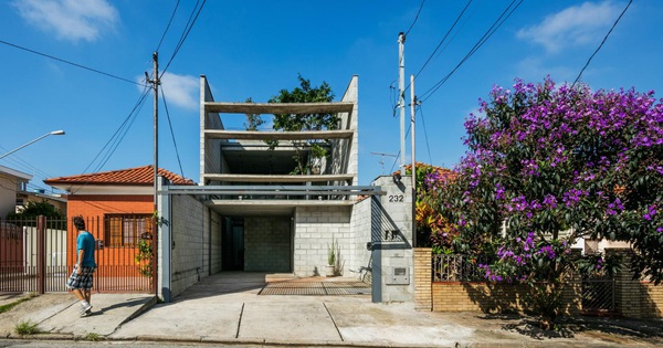 Cách đảo mặt tiền để nhà ống hẹp có vườn thủy sinh dưới giếng trời