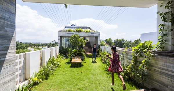 Công viên ngoài trời trên sân thượng ngôi nhà 700 m2 ở Đà Nẵng