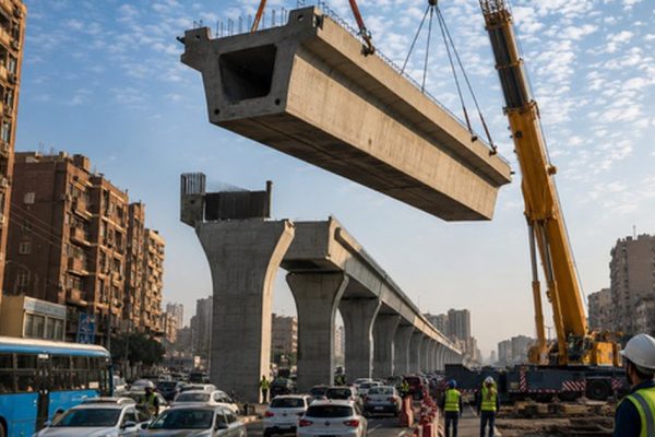 Phát hiện nhiều ‘quái vật bê tông’ nặng 100 tấn liên tục xuất hiện giữa thủ đô 10 triệu dân, thực hiện nhiệm vụ nâng đỡ công trình trị giá 5,5 tỷ USD
