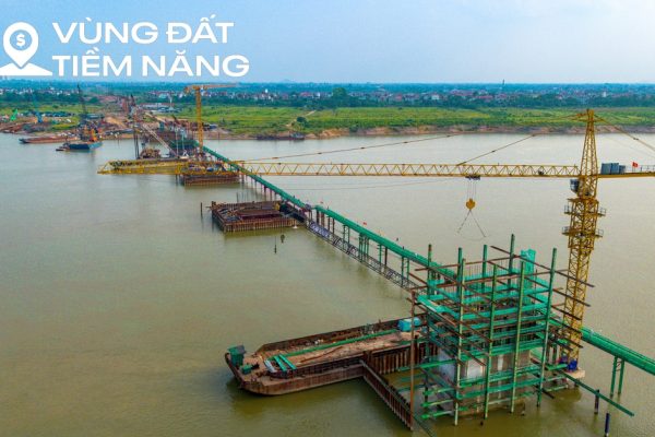 Ngắm cầu gần 10.000 tỷ xây nhanh bậc nhất Hà Nội, dự kiến hoàn thành trong chưa đầy 2 năm, kết nối đại đô thị của Vinhomes và Sun Group